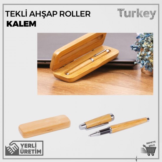 Tekli Ahşap Roller Kalem